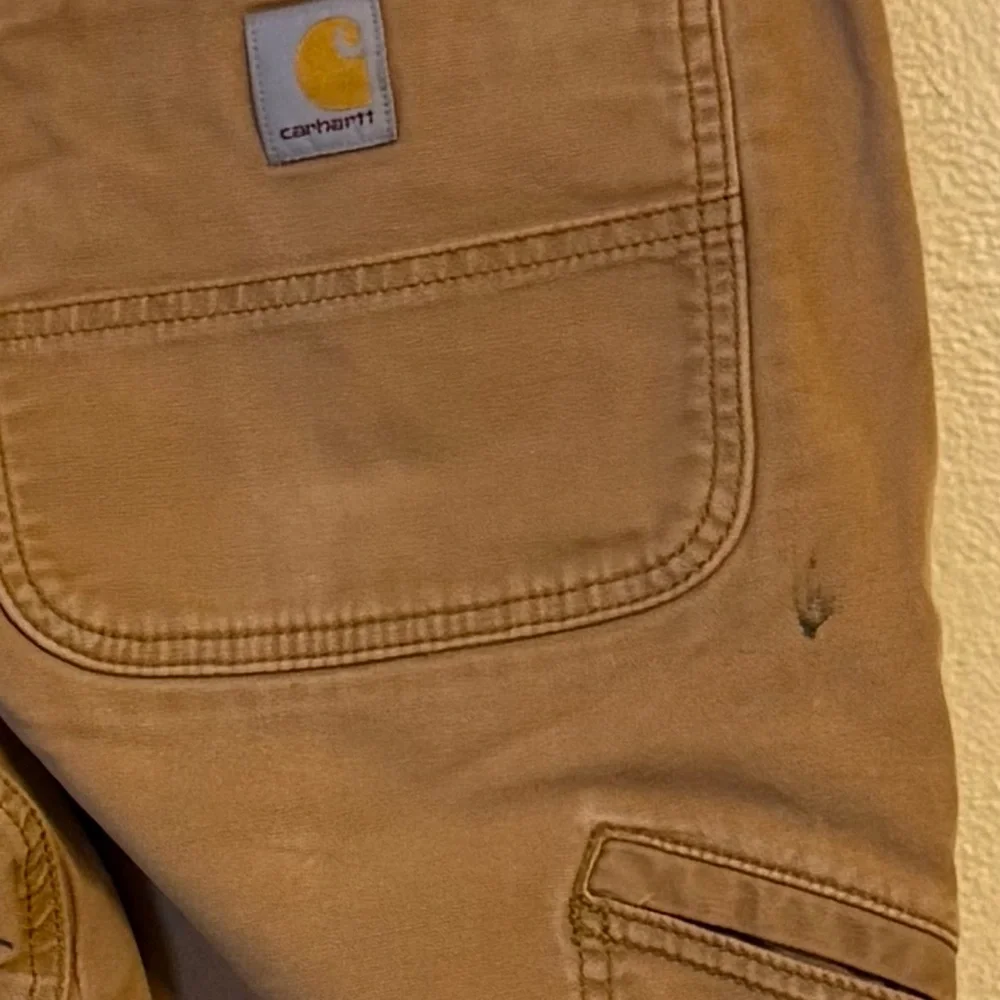 Carhartt Men's Relaxed Straight Rugged Flex Double-Front Denim Dungaree 32 x 34